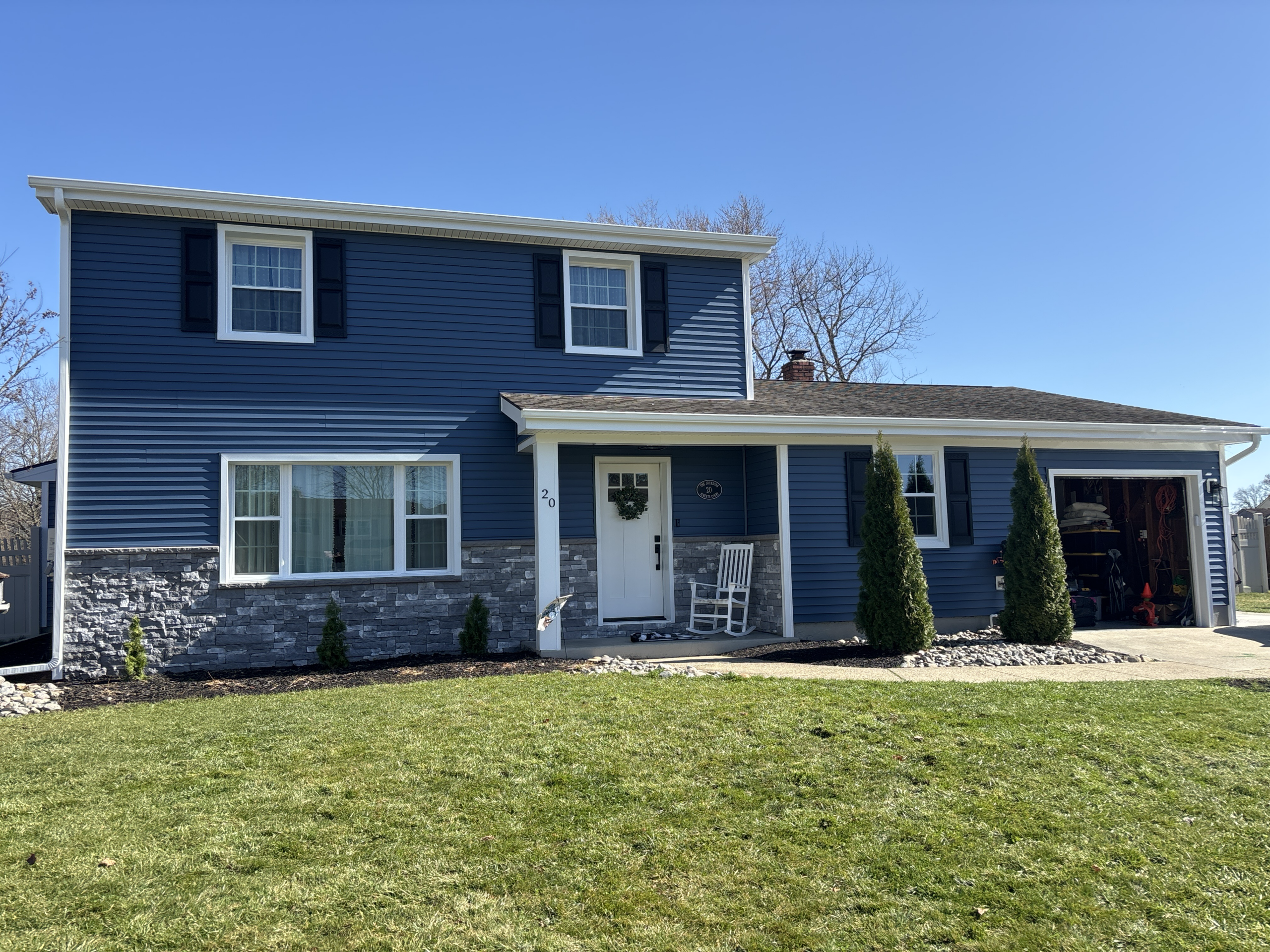 Completed exterior renovation by Mainline Roofing & Siding in South Jersey