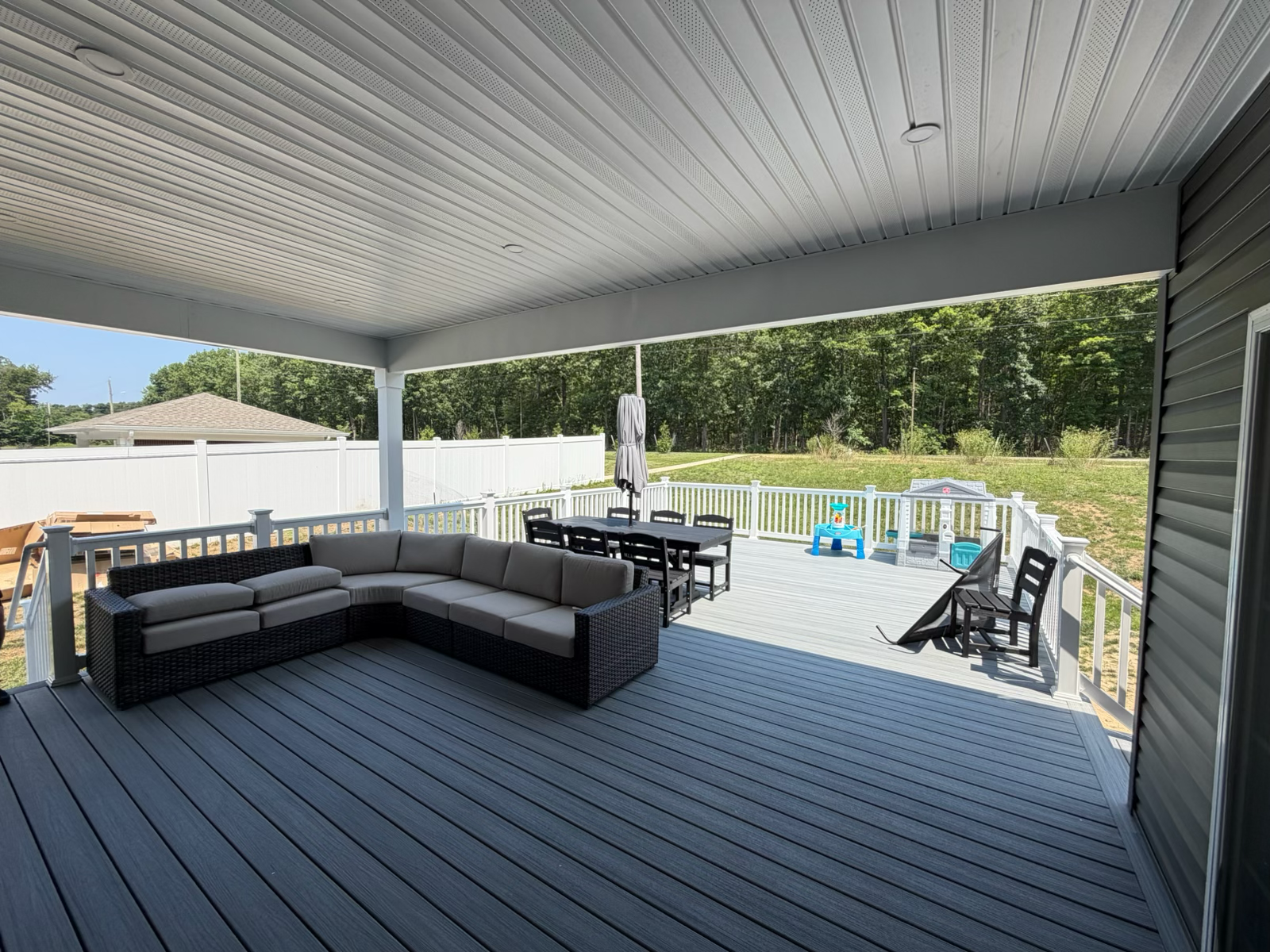 Pergolas & Overhangs on a Dynamic Remodeling custom deck, South Jersey